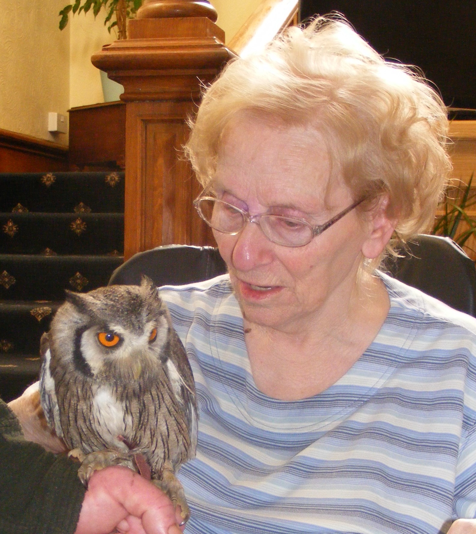 Gracie is a hoot with the residents!